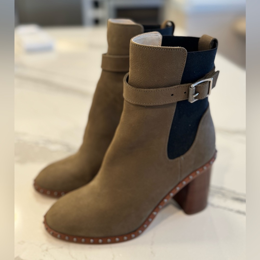 Rag & Bone Romi Studded Block-Heel Chelsea Boots